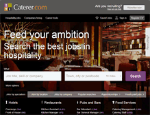 Tablet Screenshot of caterer.com